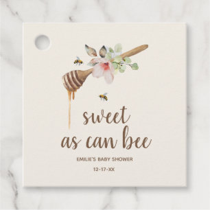 Sweet as Can bee Floral Honey Wand Babydusche Geschenkanhänger