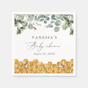 Sweet as Can bee Greenerity Baby Dusche Serviette