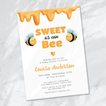 Sweet as Can Bee Honey Baby Shower