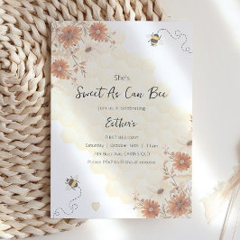 Sweet As Can bee Honey Boho ersten Geburtstag Einladung