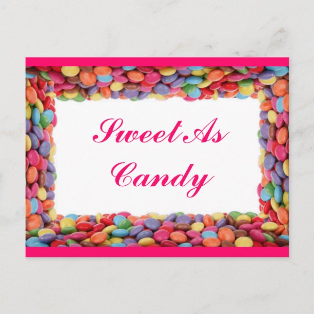 Sweet as Candy Postcard Postkarte (Vorderseite)