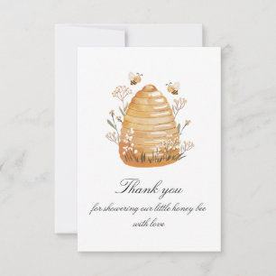 Sweet as Honey Bee Baby Shower Danke Karte