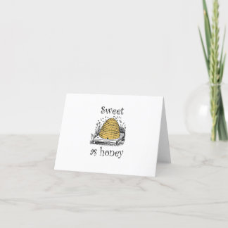 "Sweet as Honey" Dankeschön-Karte Dankeskarte