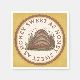 Sweet As Honey Napkins Serviette