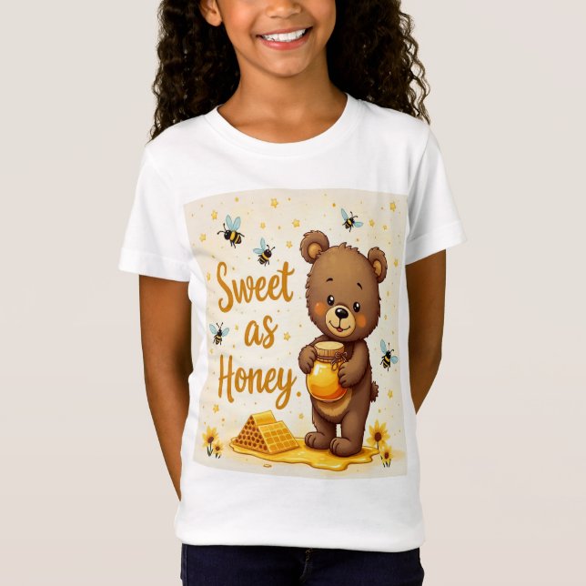 Sweet as Honey T-Shirt pour filles (Devant)
