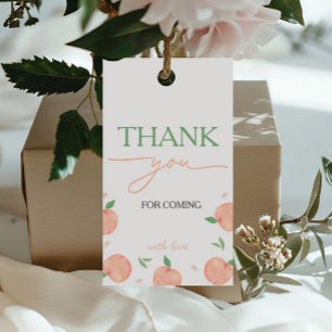 Sweet as Peach Geburtstag Geschenkanhänger