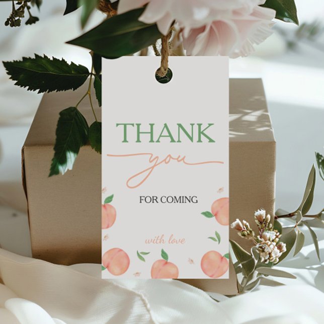 Sweet as Peach Geburtstag Geschenkanhänger (Von Creator hochgeladen)