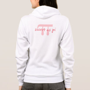 Sweet as Pi Pink Math Geek Hoodie