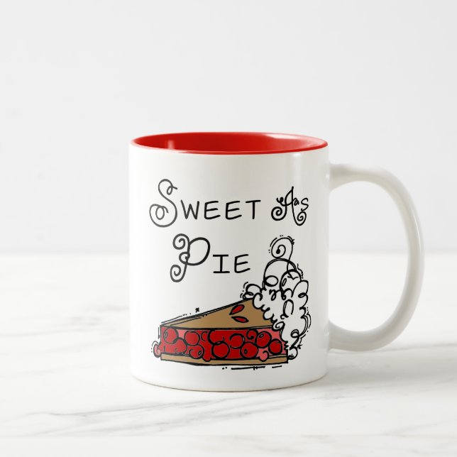 Sweet as Pie Zweifarbige Tasse (Rechts)