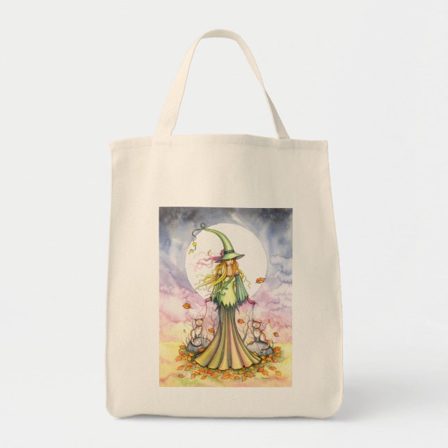 Sweet Automne sorcier Sac fourre-tout de chat par  (Devant)