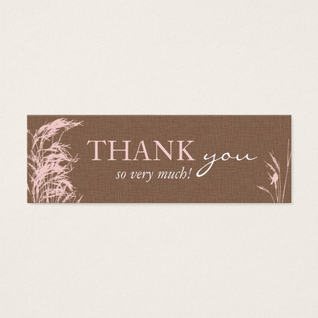 Sweet Autumn Bride Skinny Gift Tag (Vorderseite)