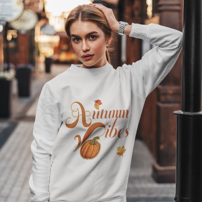 Sweet Autumn Vibes Trendy Erntedank Sweatshirt (Von Creator hochgeladen)
