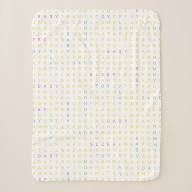 Sweet Baby Alphabet ABCs Traditional Colors Sherpadecke (Vorderseite)