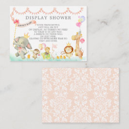Sweet Baby Animals Parade Babydusche Geschenkidee Begleitkarte