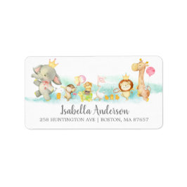 Sweet Baby Animals Parade Dusche Adresse Adressaufkleber