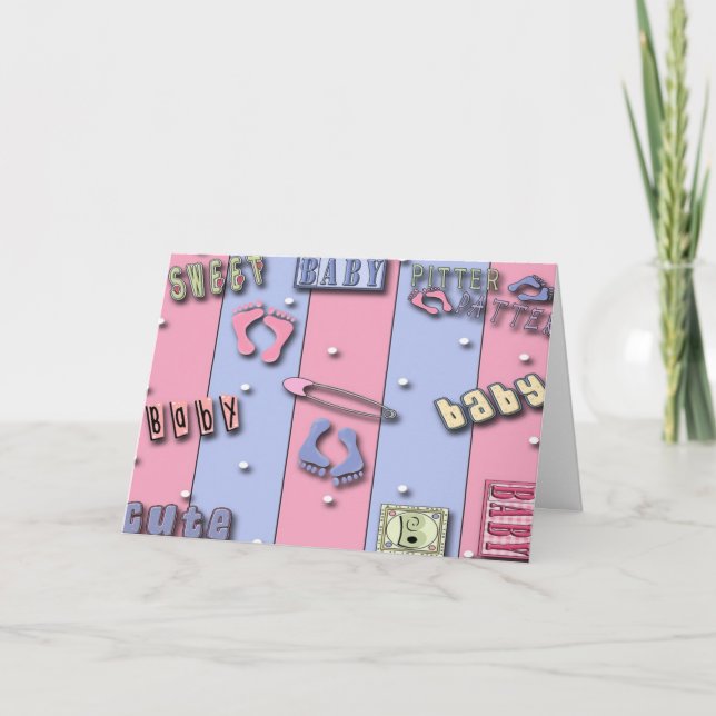 Sweet Baby, Baby Shower Einladungen (Vorderseite)