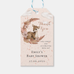 Sweet Baby Bambi Blume Mond Wolken Sterne Gefallen Geschenkanhänger