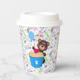 Sweet Baby Bear Cupcake Confetti Geburtstag Pappbecher