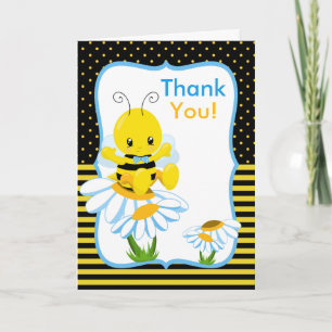 Sweet Baby Bee Boy Danke-Card Dankeskarte