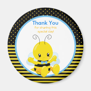 Sweet Baby Bee Boy Magnet Merci