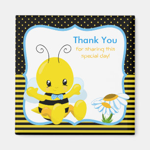 Sweet Baby Bee Boy Magnet Merci