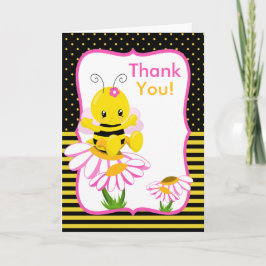 Sweet Baby Bee Girl Danke Karte