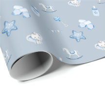 Sweet Baby Boy Gift Wrap