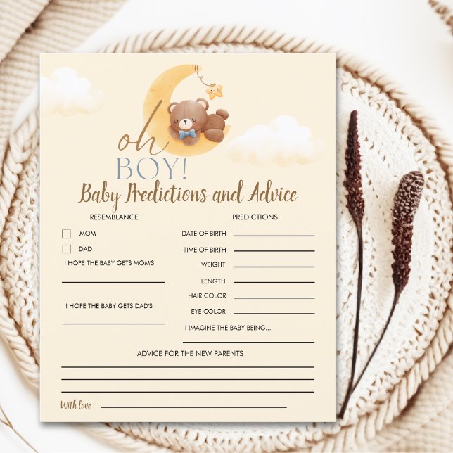 Sweet Baby Boy Teddy Bear Baby shower boy (Von Creator hochgeladen)