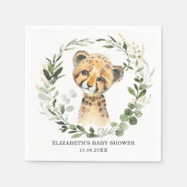 Sweet Baby Cheetah Botanical Greenerity Gold Dusch Serviette