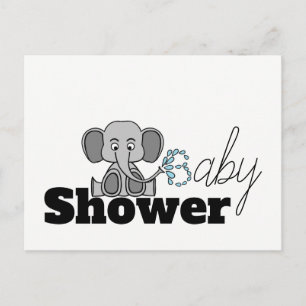 Sweet Baby Elephant, Baby Dusche Einladung