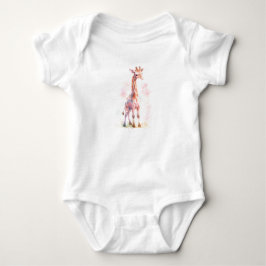Sweet Baby Giraffe, Zoo Animal Baby Strampler