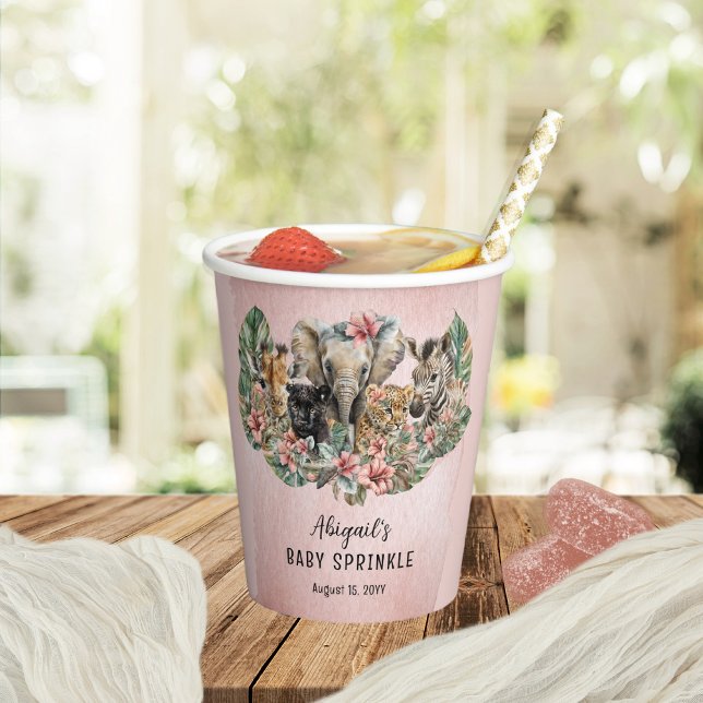 Sweet Baby Girals Tropical Safari Sprinkle Pappbecher (Von Creator hochgeladen)