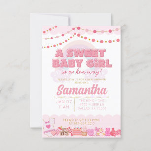 Sweet Baby Girl Baby shower Invitation