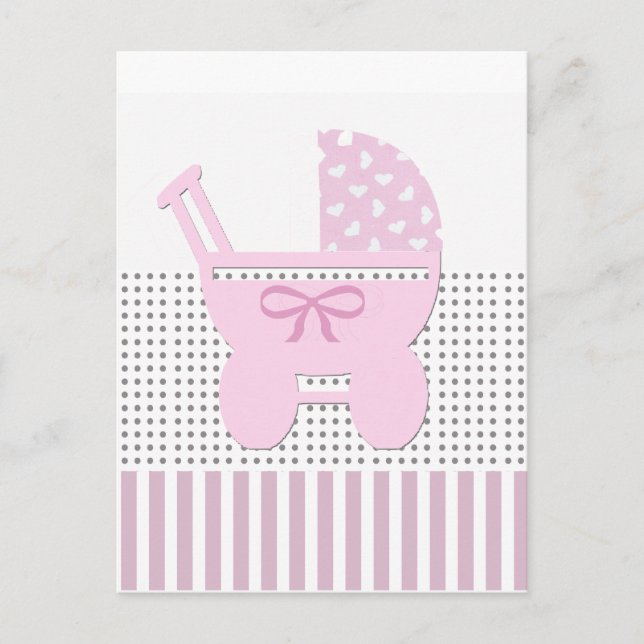 Sweet Baby Girl Dusche Einladung (Vorderseite)