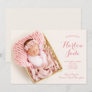 Sweet Baby Girl Foto Geburtshinweise
