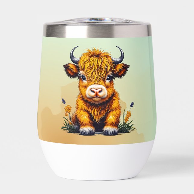 Sweet Baby Highland Cow Personalisiert (Vorderseite)