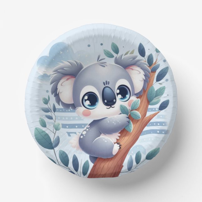 Sweet Baby Koala - Paper Bowl Pappteller (Vorderseite)