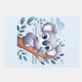 Sweet Baby Koala - Planner Geschenkpapier Set
