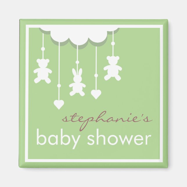 Sweet Baby Neutral Mobile Baby Dusche Gefallen Magnet (Vorne)