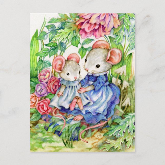 Sweet Baby - Niedliche Maus Art Postkarte (Vorderseite)