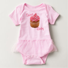 Sweet Baby Pink Geometric Cupcake T-shirt