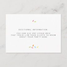 Sweet Baby Sprinkling Insert