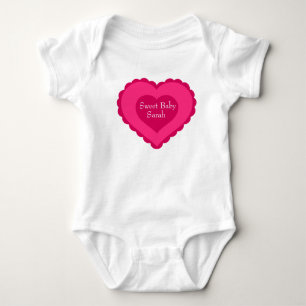 Sweet Baby Valentine's Day Girl One Stück Strampler