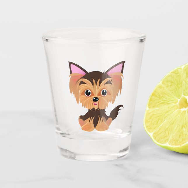 Sweet Baby Yorkie Schnapsglas (Vorderseite)