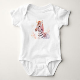 Sweet Baby Zebra Head, Safari Tiere, Zootiere Baby Strampler
