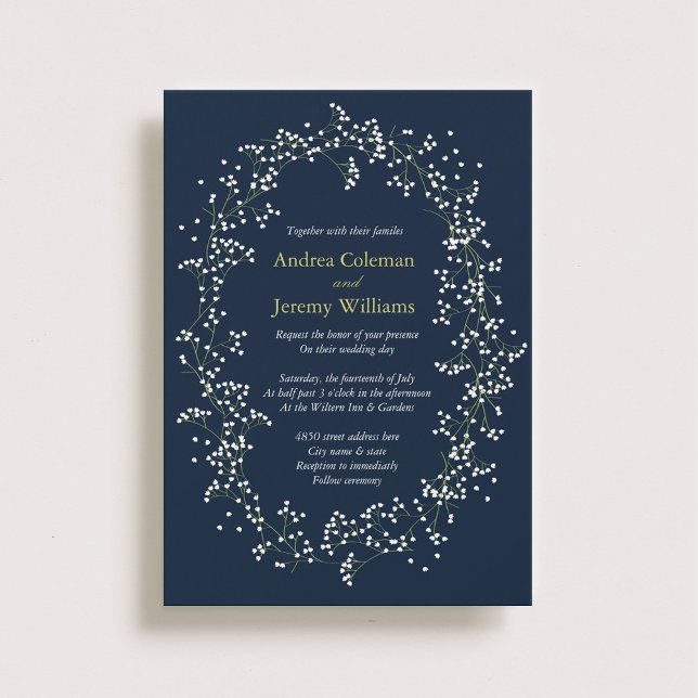 Sweet Baby's Breath Wedding Invitation (Créateur téléchargé)