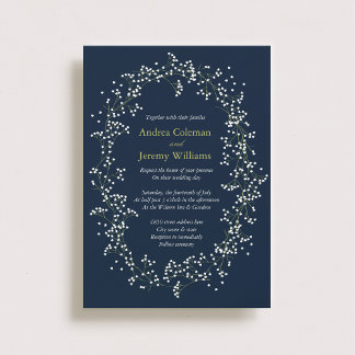 Sweet Baby's Breath Wedding Invitation