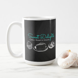 Sweet Bakery Chalkboard Branding Kaffeetasse