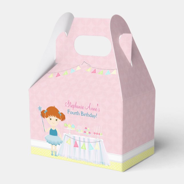 Sweet Ballerina Cupcake Celebration Geschenkschachtel (Vorderseite)