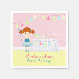 Sweet Ballerina Cupcake Celebration Serviette